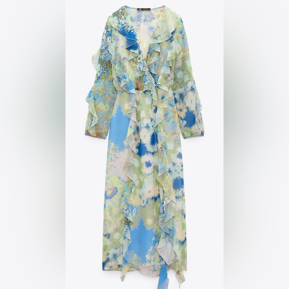 Beautiful floral Zara midi dress BRAND NEW WITH TAGS SOLD OUT